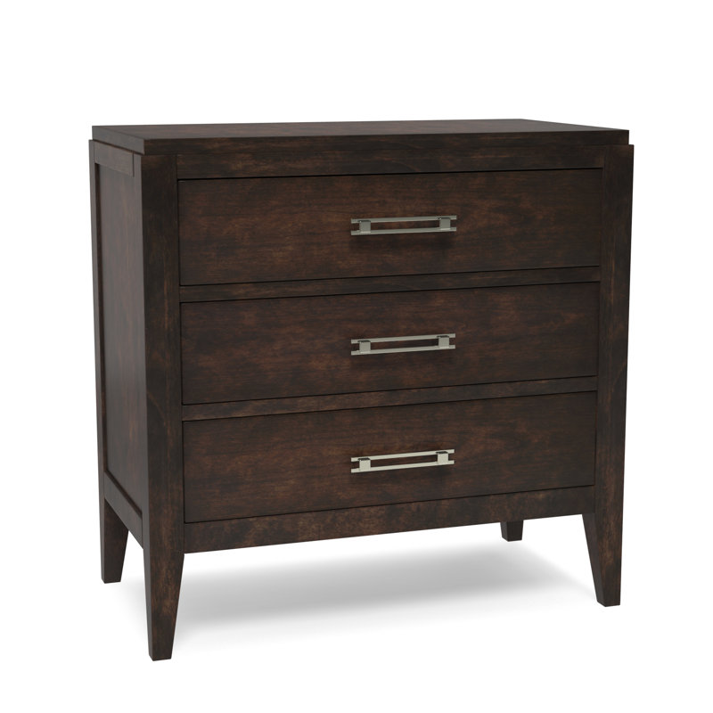 Artiste 3 Drawer Nightstand in Espresso Wayfair